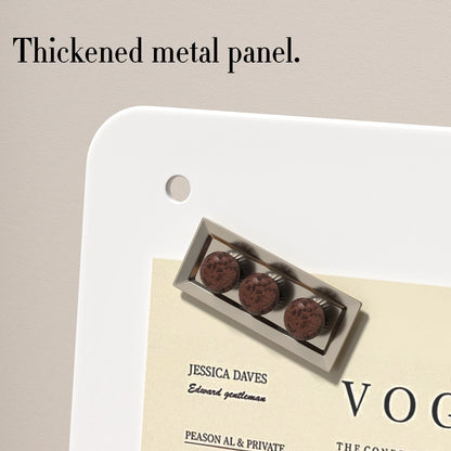 Magnetic Bulletin Board - Durable Metal Wall Board with Aluminum Frame for Home Display - ZOOMNSTORE