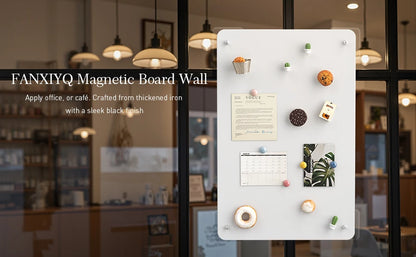 Magnetic Bulletin Board - Durable Metal Wall Board with Aluminum Frame for Home Display - ZOOMNSTORE