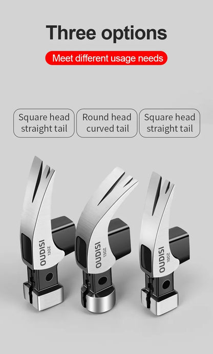 Magnetic Claw Hammer - Multifunctional Shockproof Steel Hand Tool for Woodworking - ZOOMNSTORE