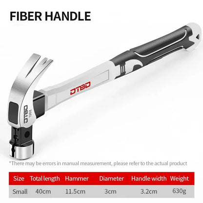 Magnetic Claw Hammer - Multifunctional Shockproof Steel Hand Tool for Woodworking - ZOOMNSTORE