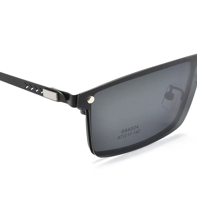 Magnetic Clip On Sunglasses - Men's Prescription Glasses With Polarized UV400 Lenses - ZOOMNSTORE