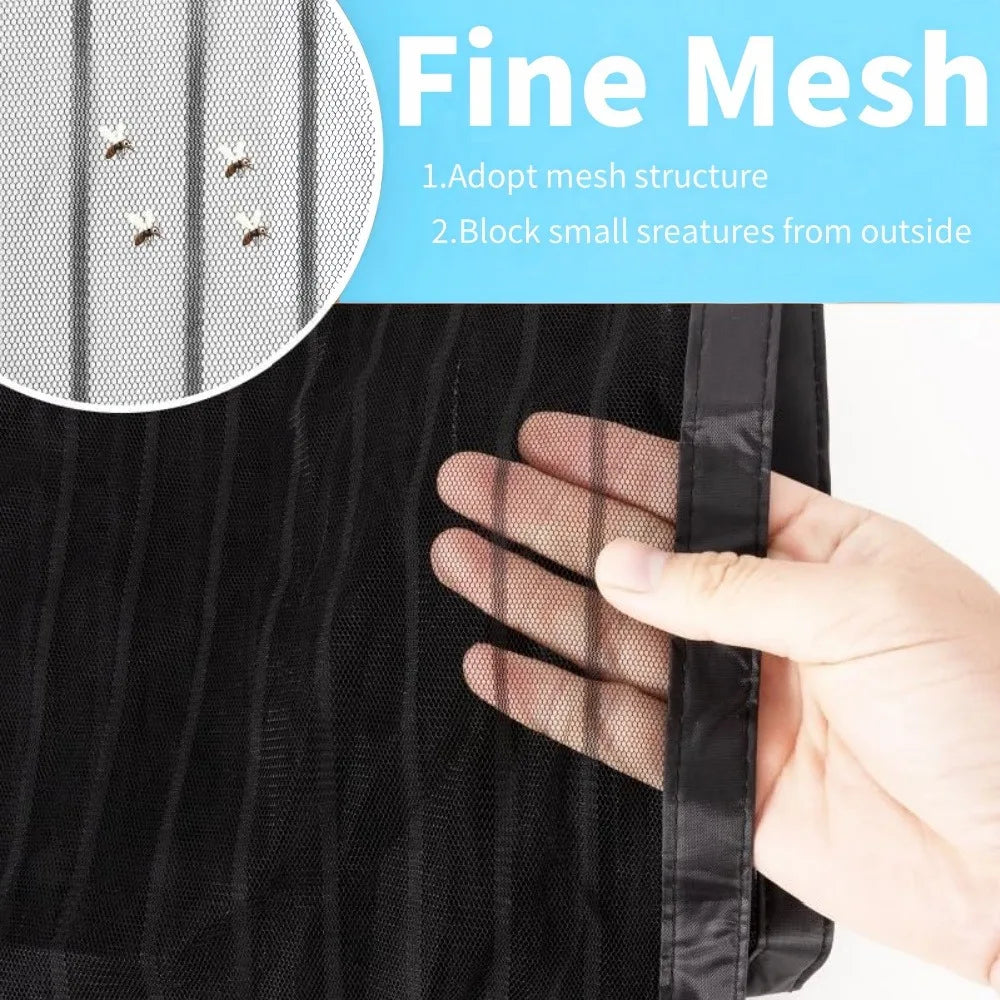 Magnetic Door Mesh Curtain - Heavy Duty Anti Mosquito Netting with Automatic Closing - ZOOMNSTORE
