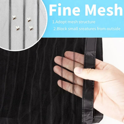 Magnetic Door Mesh Curtain - Heavy Duty Anti Mosquito Netting with Automatic Closing - ZOOMNSTORE