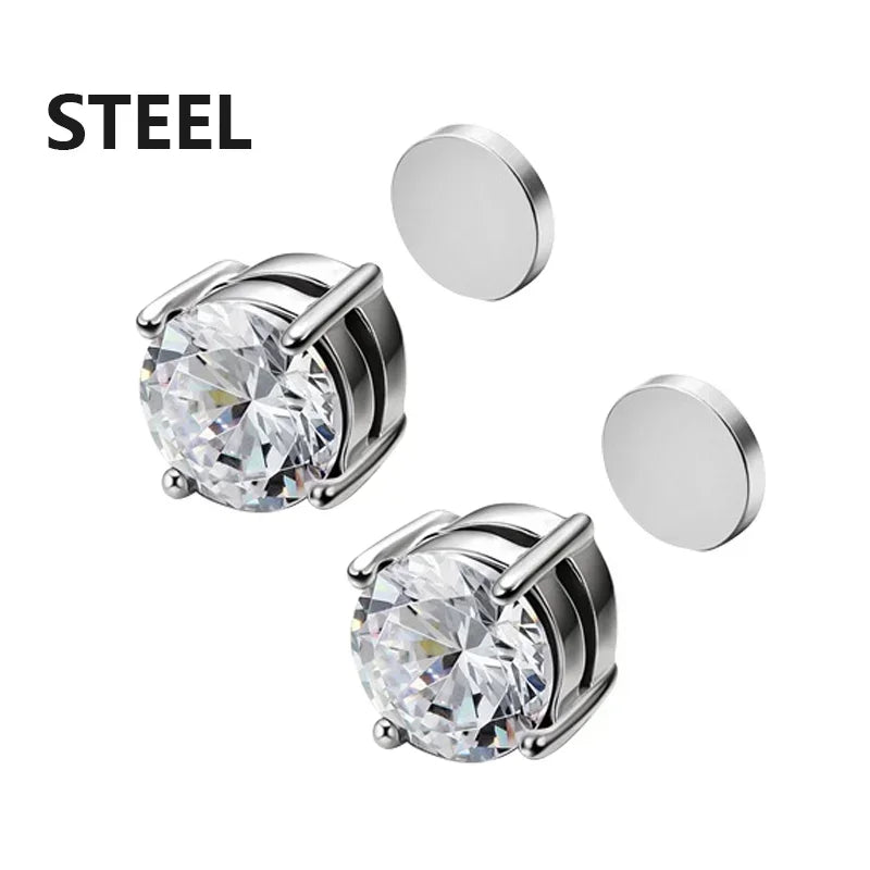 Magnetic Ear Clips - Non-Piercing Stud Earrings for Women Men  Kids - ZOOMNSTORE