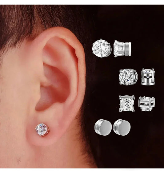 Magnetic Ear Clips - Non-Piercing Stud Earrings for Women Men  Kids - ZOOMNSTORE