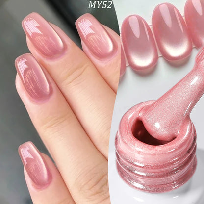 Magnetic Gel Nail Polish - Born Pretty Cat Pink Jelly Soak Off Gel 10ml - ZOOMNSTORE