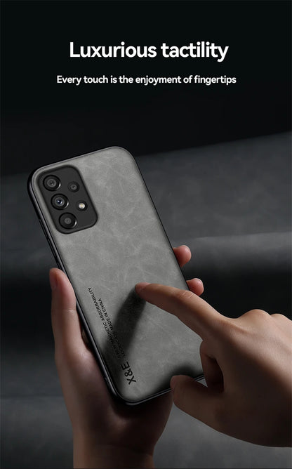 Magnetic Leather Case for Samsung Galaxy S Series and A Series - Car Mount Compatible Cover - ZOOMNSTORE