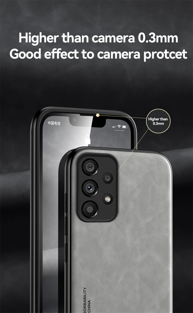 Magnetic Leather Case for Samsung Galaxy S Series and A Series - Car Mount Compatible Cover - ZOOMNSTORE