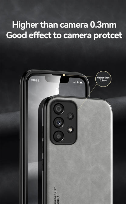 Magnetic Leather Case for Samsung Galaxy S Series and A Series - Car Mount Compatible Cover - ZOOMNSTORE