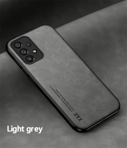 Magnetic Leather Case for Samsung Galaxy S Series and A Series - Car Mount Compatible Cover - ZOOMNSTORE