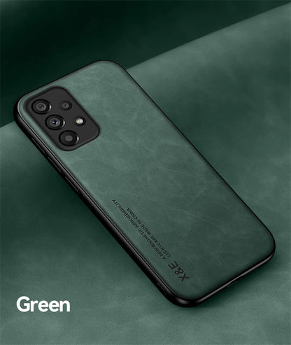 Magnetic Leather Case for Samsung Galaxy S Series and A Series - Car Mount Compatible Cover - ZOOMNSTORE