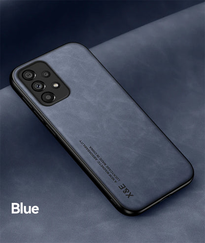 Magnetic Leather Case for Samsung Galaxy S Series and A Series - Car Mount Compatible Cover - ZOOMNSTORE