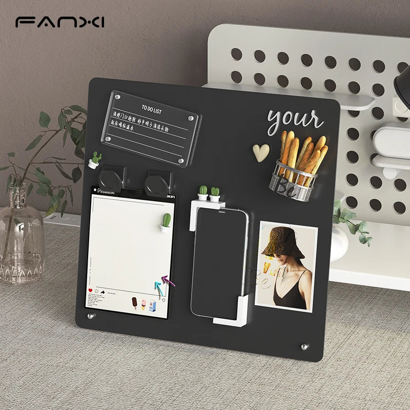 Magnetic Message Board – Desktop Erasable Double Sided Aluminum Frame Board - ZOOMNSTORE