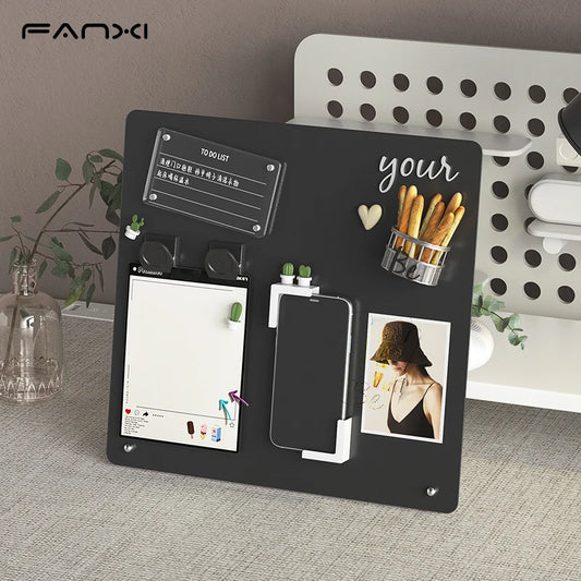 Magnetic Message Board – Desktop Erasable Double Sided Aluminum Frame Board - ZOOMNSTORE