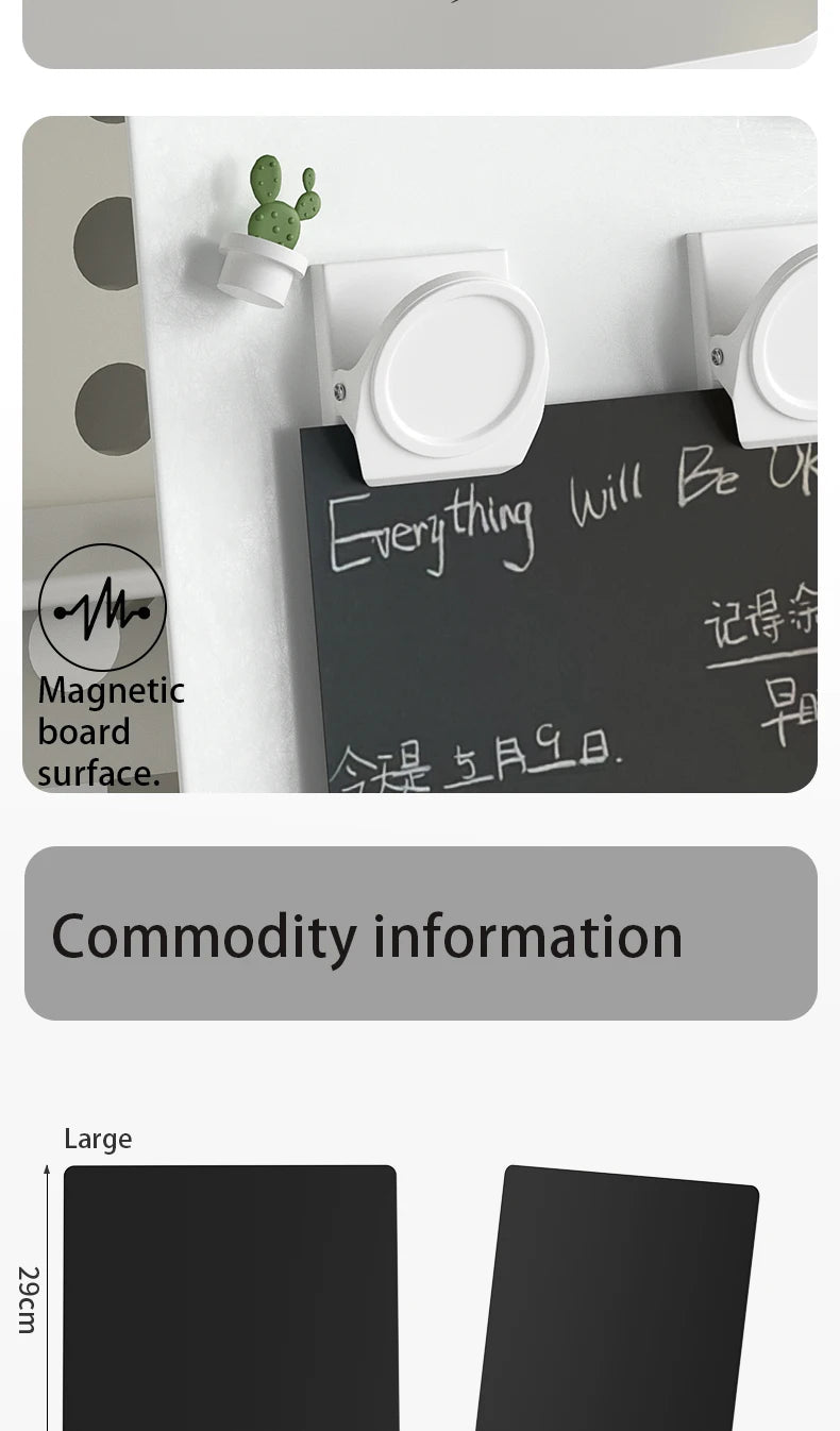 Magnetic Message Board – Desktop Erasable Double Sided Aluminum Frame Board - ZOOMNSTORE