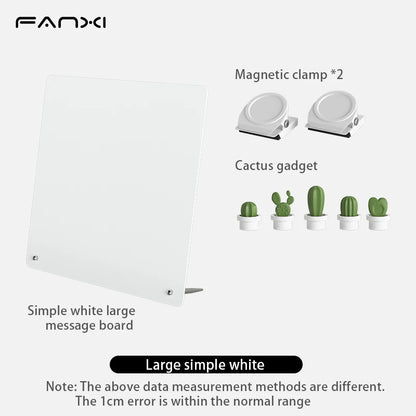 Magnetic Message Board – Desktop Erasable Double Sided Aluminum Frame Board - ZOOMNSTORE