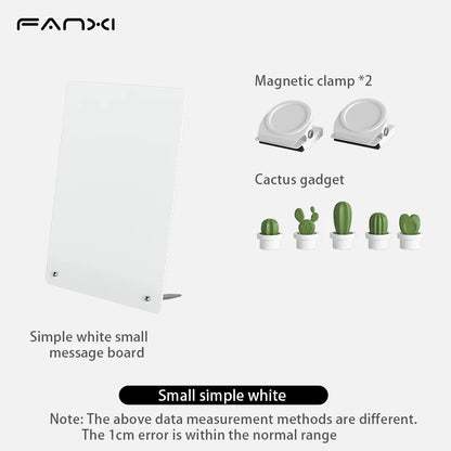 Magnetic Message Board – Desktop Erasable Double Sided Aluminum Frame Board - ZOOMNSTORE