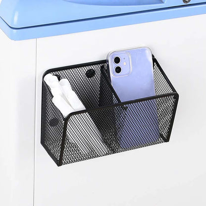 Magnetic Pencil Holder - Mesh Storage Basket | Desktop Pen Organizer & Brush Holder - ZOOMNSTORE