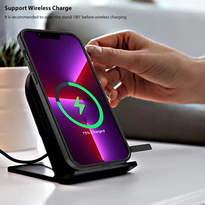 Magnetic iPhone Case with Stand - Protective Cover for iPhone 11 12 13 14 15 16 Pro Max Plus - ZOOMNSTORE