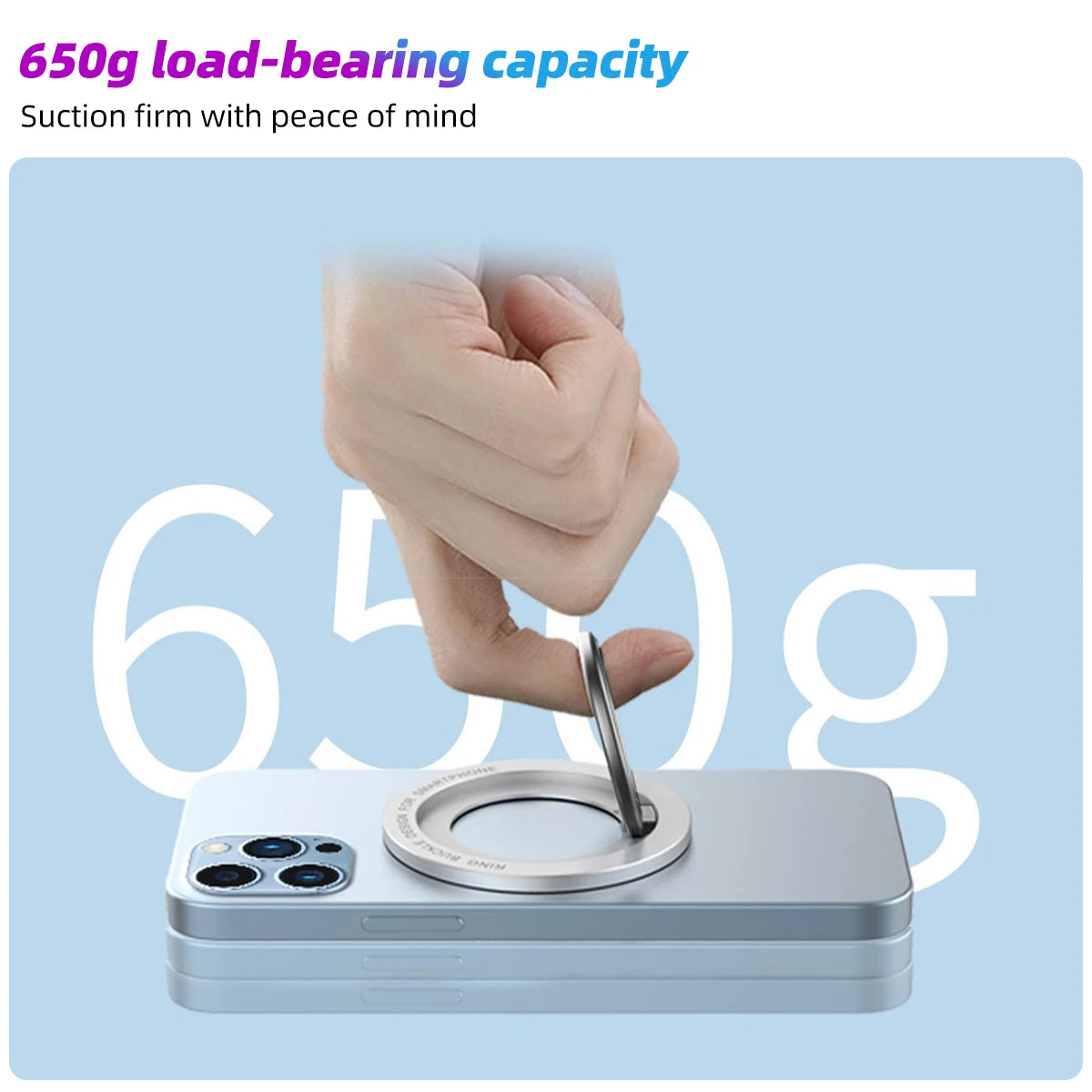 Cellphone Magnetic Holder for Magsafe Mobile Phone Folding Metal Stand Strong Magnet Bracket for iPhone 16 15 14 pro/plus Xiaomi - ZOOMNSTORE