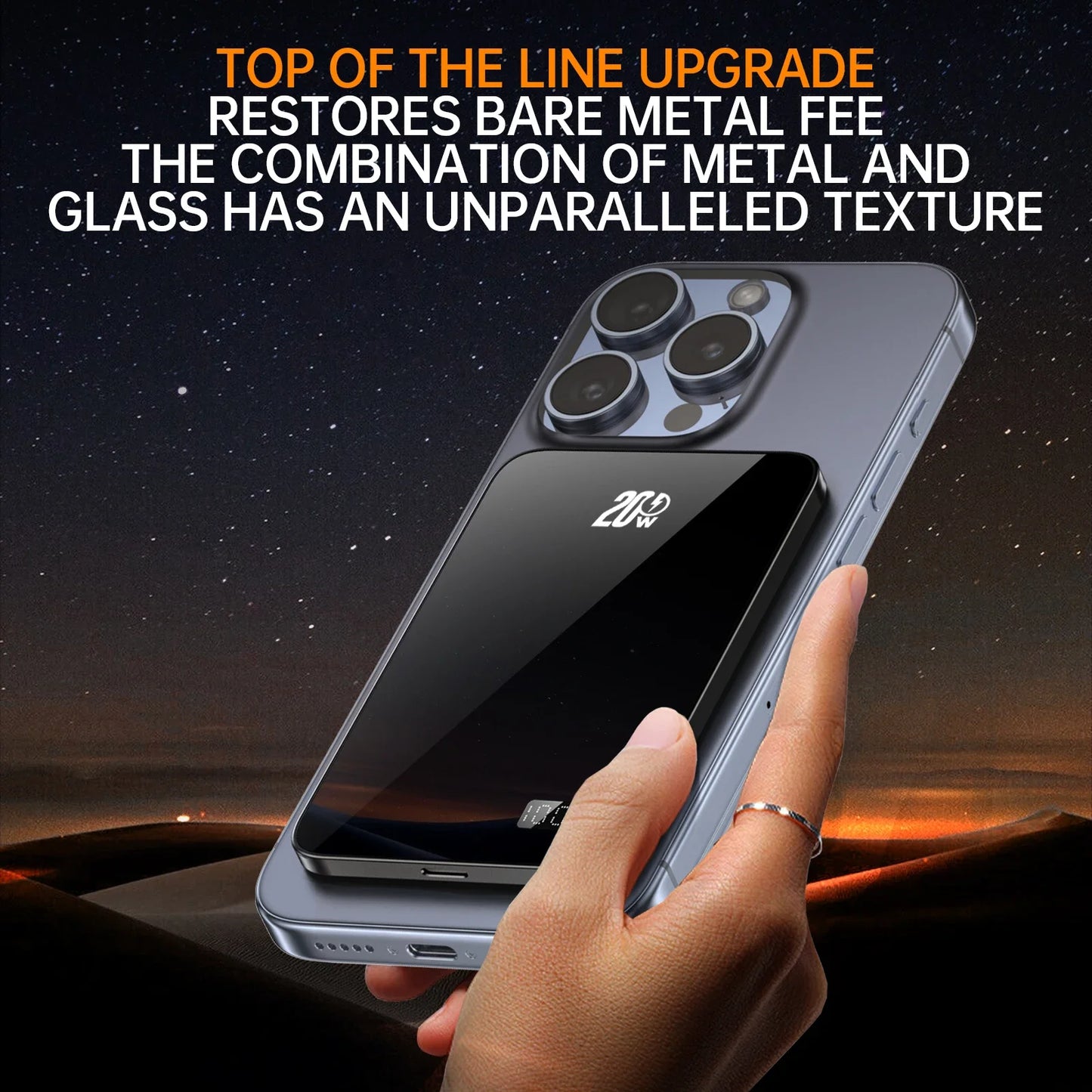 10000mAh Magnetic Power Bank 20W Wireless Powerbank Slim Portable Battery Charger for MagSafe iPhone 16 15 14 13 iWatch Samsung - ZOOMNSTORE