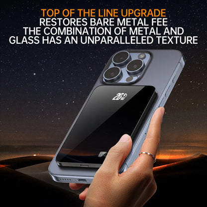 10000mAh Magnetic Power Bank 20W Wireless Powerbank Slim Portable Battery Charger for MagSafe iPhone 16 15 14 13 iWatch Samsung - ZOOMNSTORE