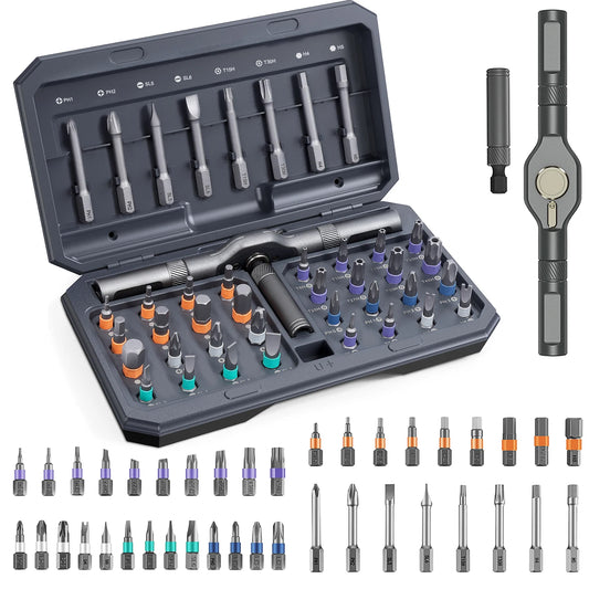 Magnetic Screwdriver Set - 42-in-1 DIY Ratchet Multi-Bit Tool for Computers - ZOOMNSTORE