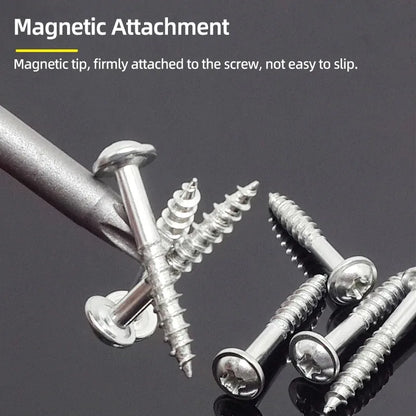 Magnetic Screwdriver Set - 14 Inch Hex Shank Y U Triangle Cross Tool - ZOOMNSTORE