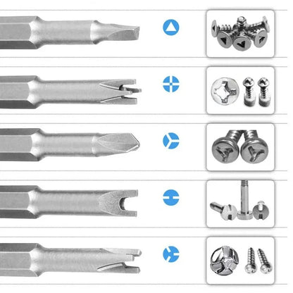 Magnetic Screwdriver Set - 14 Inch Hex Shank Y U Triangle Cross Tool - ZOOMNSTORE