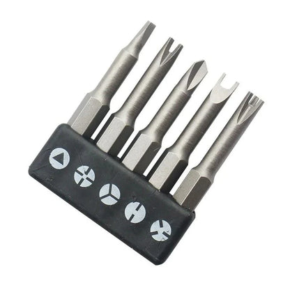 Magnetic Screwdriver Set - 14 Inch Hex Shank Y U Triangle Cross Tool - ZOOMNSTORE
