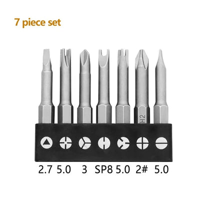 Magnetic Screwdriver Set - 14 Inch Hex Shank Y U Triangle Cross Tool - ZOOMNSTORE