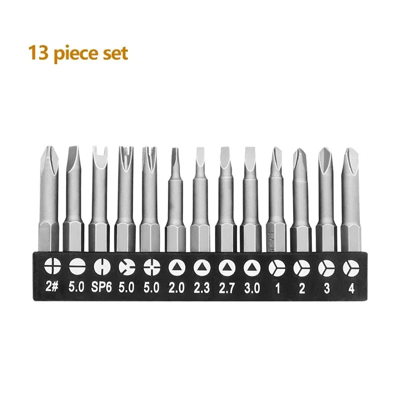 Magnetic Screwdriver Set - 14 Inch Hex Shank Y U Triangle Cross Tool - ZOOMNSTORE