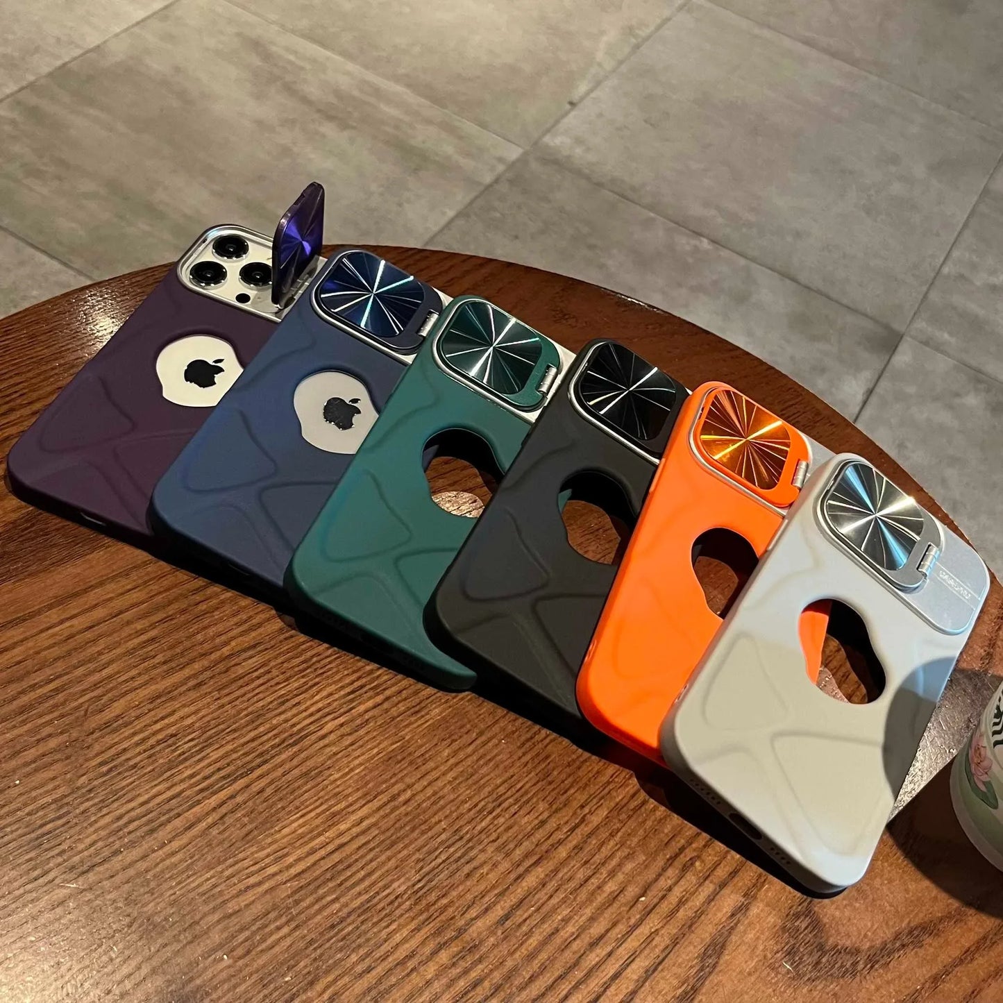 Magnetic Silicone Case for iPhone 11-17 Pro Max with Lens Protection and MagSafe Stand - ZOOMNSTORE