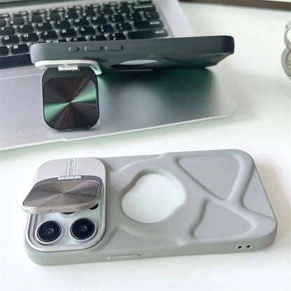 Magnetic Silicone Case for iPhone 11-17 Pro Max with Lens Protection and MagSafe Stand - ZOOMNSTORE
