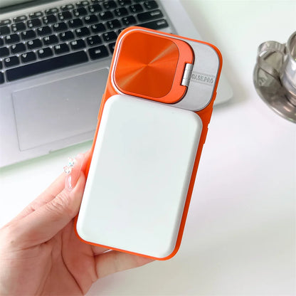 Magnetic Silicone Case for iPhone 11-17 Pro Max with Lens Protection and MagSafe Stand - ZOOMNSTORE