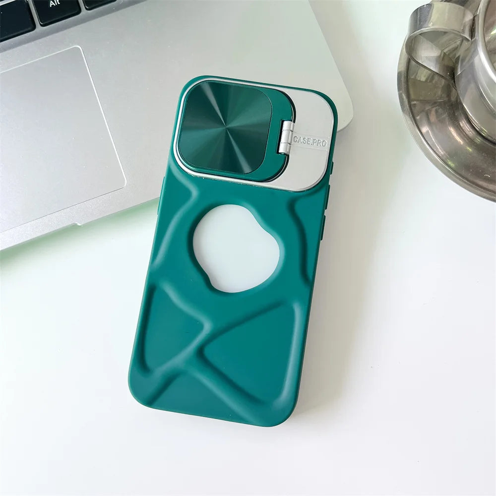 Magnetic Silicone Case for iPhone 11-17 Pro Max with Lens Protection and MagSafe Stand - ZOOMNSTORE