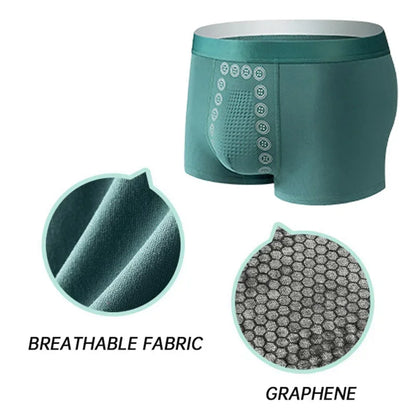 Magnetic Therapy Underwear - Breathable Men's Boxer Shorts With Tourmaline Fabric - ZOOMNSTORE