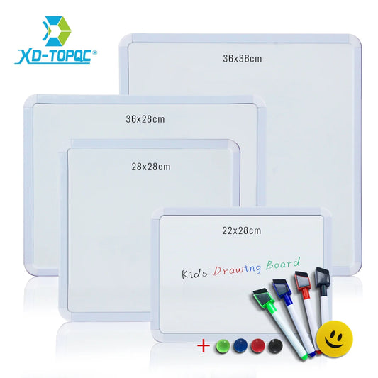 Magnetic Whiteboard PVC Frame - Round Dry Erase Board for Kitchen Notes - ZOOMNSTORE
