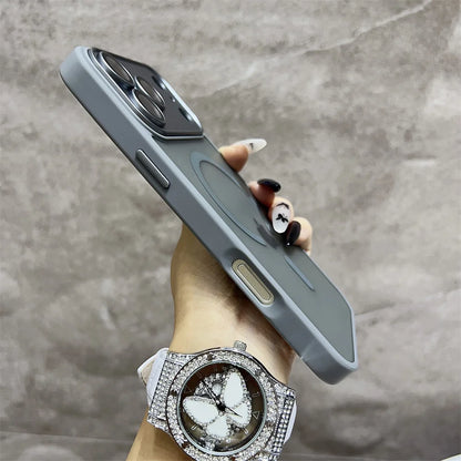 Matte Magnetic Wireless Phone Case for iPhone 11-17 Pro Max - Translucent Magsafe Cover - ZOOMNSTORE