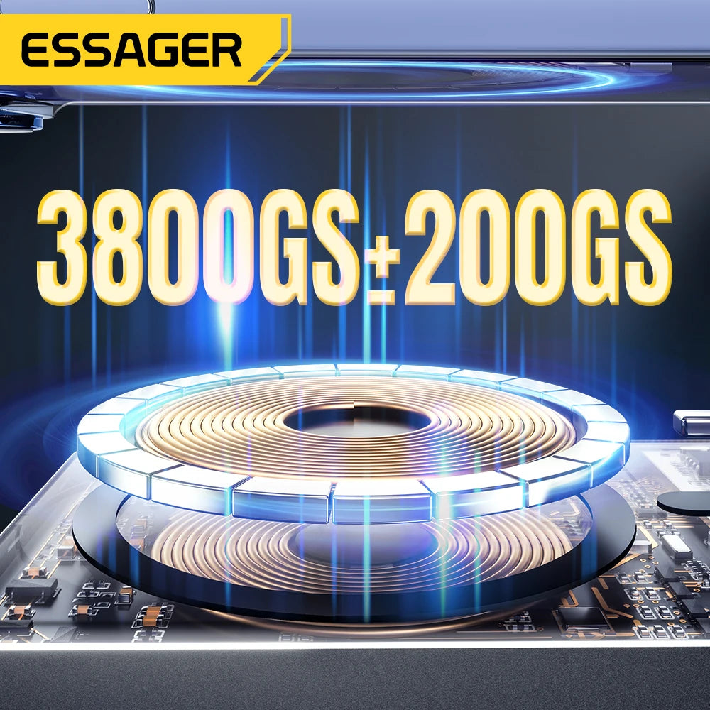 Essager Thin Wireless Power Bank Magnetic 20W 5000mAh Portable Fast Charging External Battery for Magsafe For iPhone 17 16 15 14 - ZOOMNSTORE