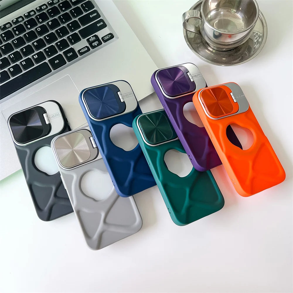 Magnetic Silicone Case for iPhone 11-17 Pro Max with Lens Protection and MagSafe Stand - ZOOMNSTORE