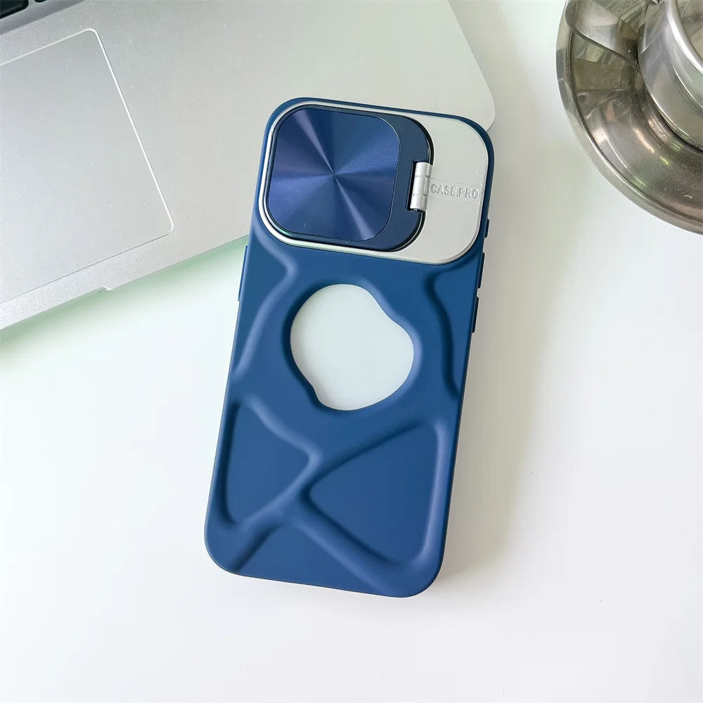 Magnetic Silicone Case for iPhone 11-17 Pro Max with Lens Protection and MagSafe Stand - ZOOMNSTORE