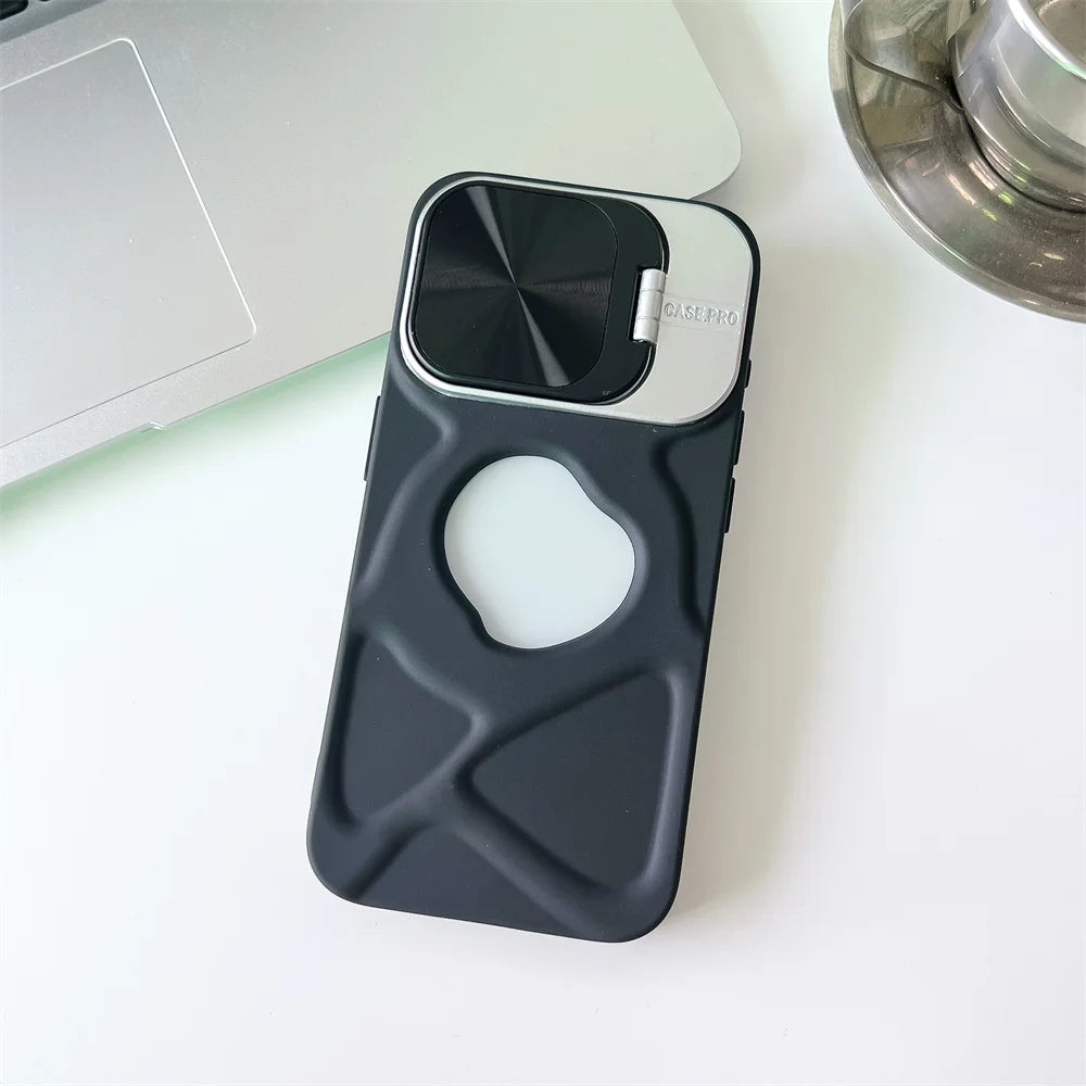 Magnetic Silicone Case for iPhone 11-17 Pro Max with Lens Protection and MagSafe Stand - ZOOMNSTORE