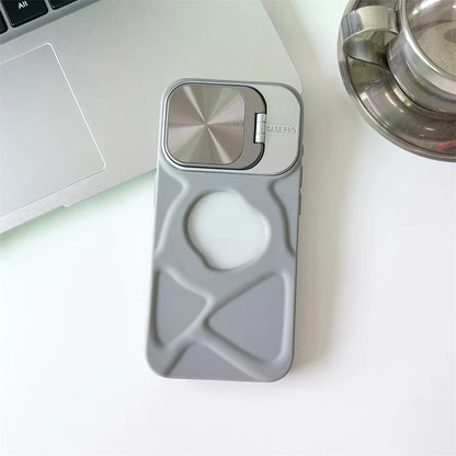 Magnetic Silicone Case for iPhone 11-17 Pro Max with Lens Protection and MagSafe Stand - ZOOMNSTORE