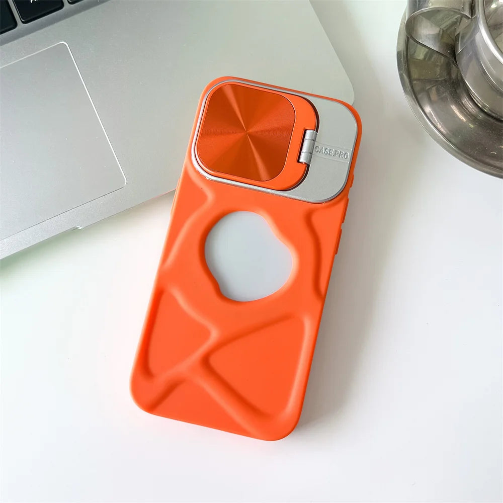 Magnetic Silicone Case for iPhone 11-17 Pro Max with Lens Protection and MagSafe Stand - ZOOMNSTORE