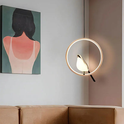Magpie LED Pendant Lamp - Indoor Chandelier Light for Bedroom Black  Silver Hanging Light - ZOOMNSTORE