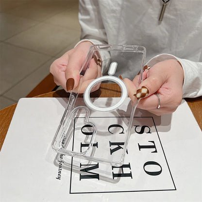 MagSafe Magnetic Phone Case - Clear Slim Cover for Samsung Galaxy S25 S24 S23 Ultra S22 Plus S21 FE A16 A15 A35 A55 - ZOOMNSTORE