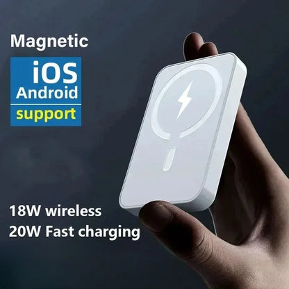 For Magsafe Power Bank 10000mAh Portable Auxiliary Spare External Magnetic Battery Pack Wireless Charger For Iphone 13 14 15 16 - ZOOMNSTORE