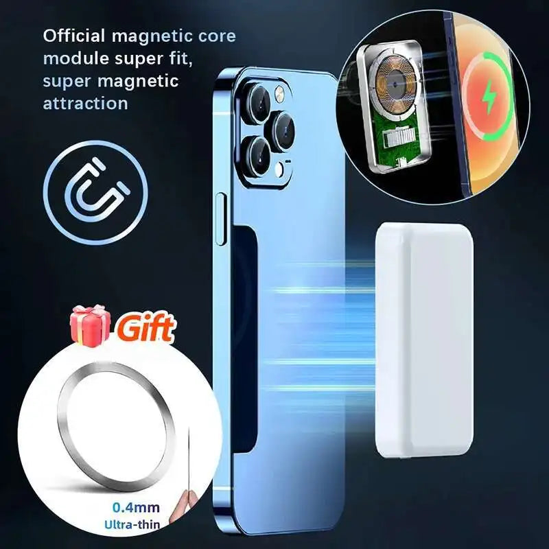 For Magsafe Power Bank 10000mAh Portable Auxiliary Spare External Magnetic Battery Pack Wireless Charger For Iphone 13 14 15 16 - ZOOMNSTORE