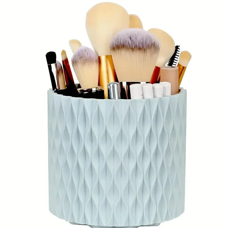 Makeup Brush Holder - 360° Rotating Multi Compartment Organizer for Vanity & Desk Storage - ZOOMNSTORE